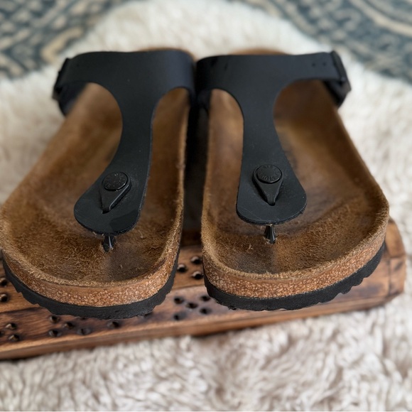 Birkenstock Black Matte  Gizeh Sandals EUR 38 US 7 - Picture 8 of 15